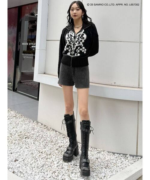 ▼上質✨ドゥロワー【2】カシミヤ100％ シャギー ニット 毛足長 ブラック Shaggy 2way Cardigan - ROSARYMOON OFFICIAL WEB STORE