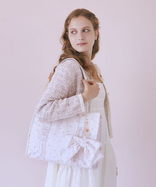 Maison de FLEUR（メゾンドフルール）の「ピンクマニアリボンポーチチャーム（チャーム・レディース・ピンク・FREE）」の3枚目の写真