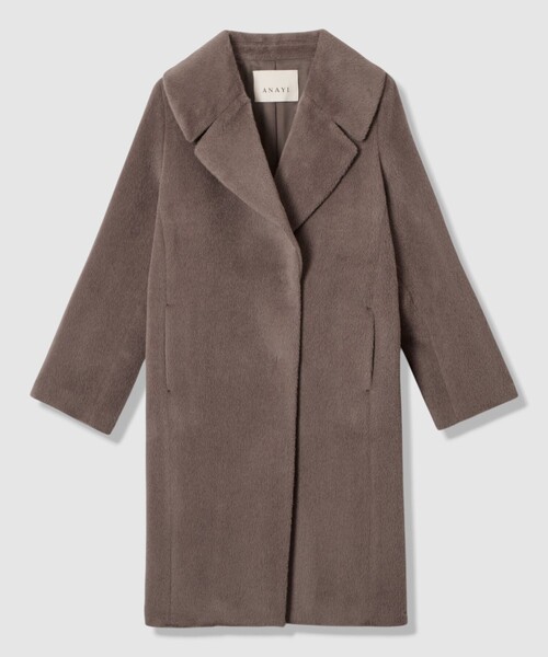 ANAYI（アナイ）の「アルパカシャギーテーラーコート（トレンチコート・レディース・チャコールグレー/ベージュ/モカ・36/38/34）」の22枚目の写真