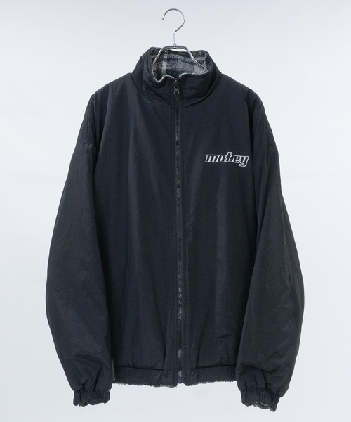 JOHN'S CLOSET（ジョンズクローゼット）の「【13】ナイロン＆チェックボア リバーシブル ブルゾン（ナイロンジャケット・メンズ・ブラック/ホワイト・MEDIUM/LARGE）」の9枚目の写真