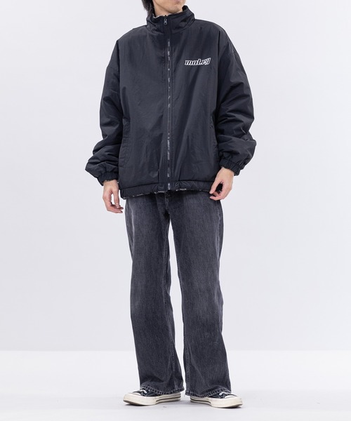 JOHN'S CLOSET（ジョンズクローゼット）の「【13】ナイロン＆チェックボア リバーシブル ブルゾン（ナイロンジャケット・メンズ・ブラック/ホワイト・MEDIUM/LARGE）」の19枚目の写真