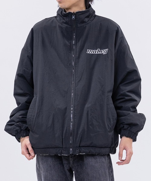 JOHN'S CLOSET（ジョンズクローゼット）の「【13】ナイロン＆チェックボア リバーシブル ブルゾン（ナイロンジャケット・メンズ・ブラック/ホワイト・MEDIUM/LARGE）」の22枚目の写真