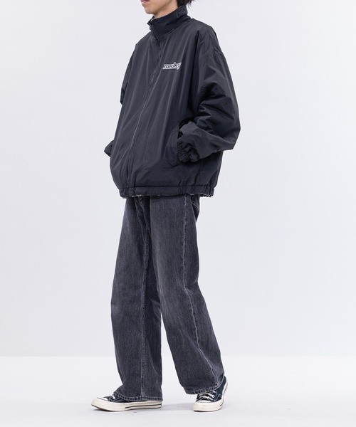 JOHN'S CLOSET（ジョンズクローゼット）の「【13】ナイロン＆チェックボア リバーシブル ブルゾン（ナイロンジャケット・メンズ・ブラック/ホワイト・MEDIUM/LARGE）」の18枚目の写真