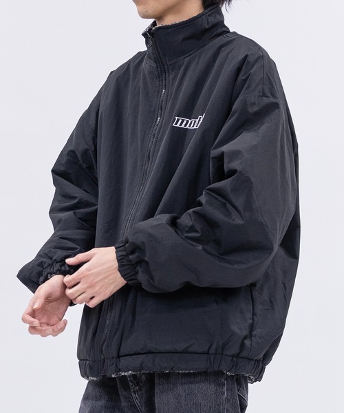 JOHN'S CLOSET（ジョンズクローゼット）の「【13】ナイロン＆チェックボア リバーシブル ブルゾン（ナイロンジャケット・メンズ・ブラック/ホワイト・MEDIUM/LARGE）」の21枚目の写真