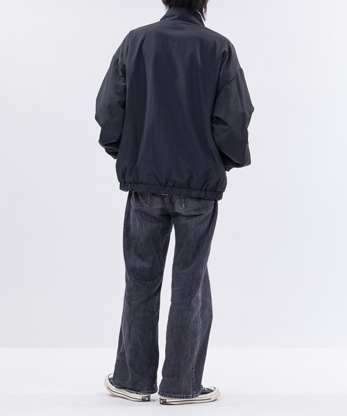 JOHN'S CLOSET（ジョンズクローゼット）の「【13】ナイロン＆チェックボア リバーシブル ブルゾン（ナイロンジャケット・メンズ・ブラック/ホワイト・MEDIUM/LARGE）」の17枚目の写真