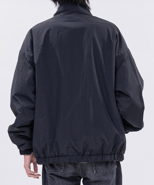 JOHN'S CLOSET（ジョンズクローゼット）の「【13】ナイロン＆チェックボア リバーシブル ブルゾン（ナイロンジャケット・メンズ・ブラック/ホワイト・MEDIUM/LARGE）」の20枚目の写真