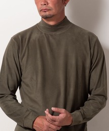 (SA) ストレッチ フリース 無地 長袖 Tシャツ