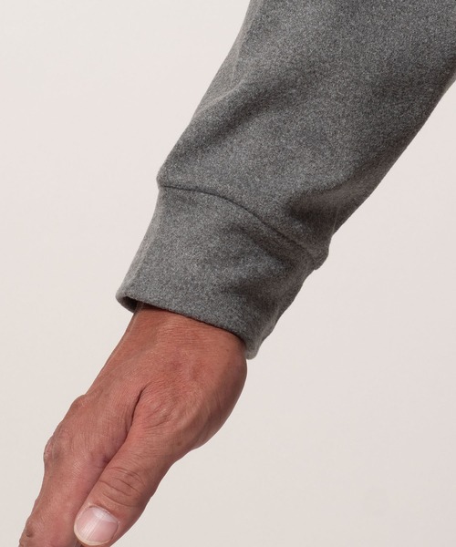 BAYBLO（ベイブロ）の「(SA) ストレッチ フリース 無地 長袖 Tシャツ（Tシャツ/カットソー・メンズ・ネイビー/チャコールグレー/ブラウン/キャメル/カーキ/ブラック・L/M/LL）」の8枚目の写真