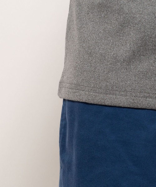 BAYBLO（ベイブロ）の「(SA) ストレッチ フリース 無地 長袖 Tシャツ（Tシャツ/カットソー・メンズ・ネイビー/チャコールグレー/ブラウン/キャメル/カーキ/ブラック・L/M/LL）」の9枚目の写真