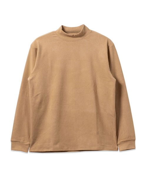 BAYBLO（ベイブロ）の「(SA) ストレッチ フリース 無地 長袖 Tシャツ（Tシャツ/カットソー・メンズ・ネイビー/チャコールグレー/ブラウン/キャメル/カーキ/ブラック・L/M/LL）」の12枚目の写真