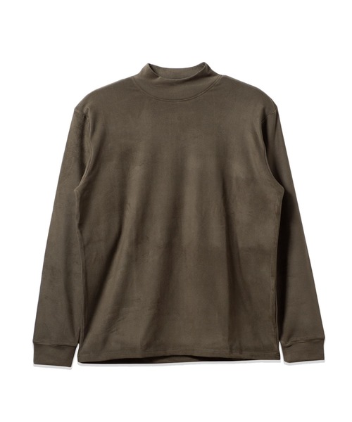 BAYBLO（ベイブロ）の「(SA) ストレッチ フリース 無地 長袖 Tシャツ（Tシャツ/カットソー・メンズ・ネイビー/チャコールグレー/ブラウン/キャメル/カーキ/ブラック・L/M/LL）」の15枚目の写真