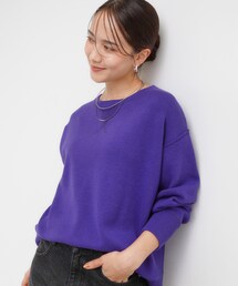 SHOO・LA・RUE | 【洗濯機可/ちくちくしにくい】大人カジュアルを叶える スウェットライクニット(ニット/セーター)