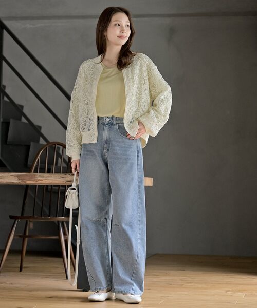 rps(アールピーエス)の「シアー天竺ロンT(Tシャツ/カットソー・レディース・ブラック/アイボリー/ブラック系その他4/ライトグレー/杢グレー/イエロー・フリー)」の12枚目の写真