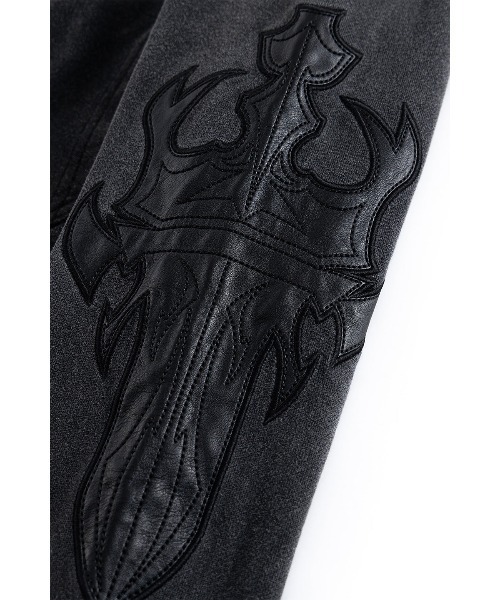 A'GEM/9 × .kom『SUPPLIER/サプライヤー』 DAGGER LEATHER PATCH ZIP