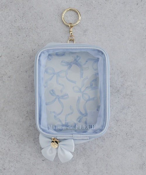 Maison de FLEUR（メゾンドフルール）の「リボンプリントクリアポーチ（ポーチ・レディース・ライトブルー/ブラック/アイボリー/レッド/ピンク・FREE）」の20枚目の写真