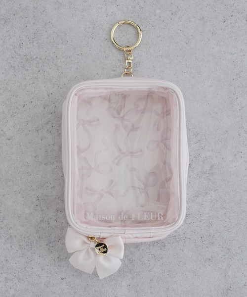 リボンプリントクリアポーチ（ポーチ）｜Maison de FLEUR（メゾンド