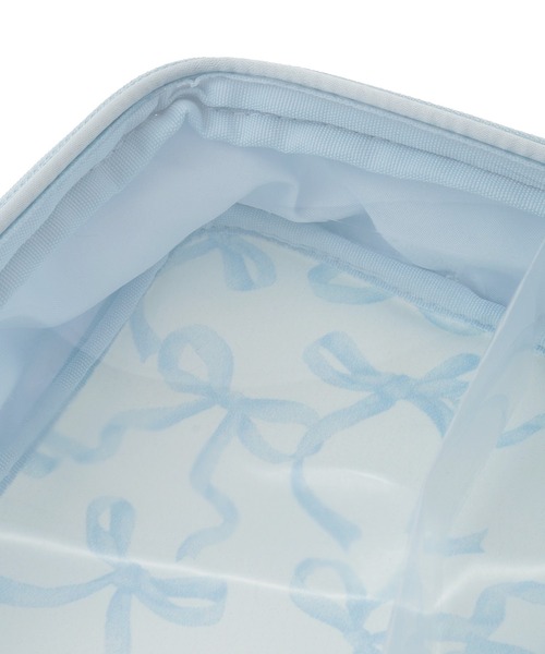 Maison de FLEUR（メゾンドフルール）の「リボンプリントクリアポーチ（ポーチ・レディース・ライトブルー/ブラック/アイボリー/レッド/ピンク・FREE）」の9枚目の写真