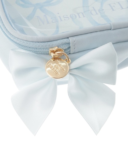 Maison de FLEUR（メゾンドフルール）の「リボンプリントクリアポーチ（ポーチ・レディース・ライトブルー/ブラック/アイボリー/レッド/ピンク・FREE）」の11枚目の写真