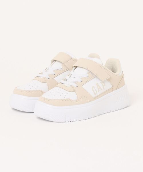 GAP(ギャップ)の「《GAP》シューズGPK52504(スニーカー・キッズ・ホワイト×ブラック/ホワイト×ブルー/ブルー系その他/ホワイト系その他/ベージュ/ホワイト×パープル/ホワイト系その他2・20.0cm/21.0cm/22.0cm/23.0cm/19.0cm)」の6枚目の写真