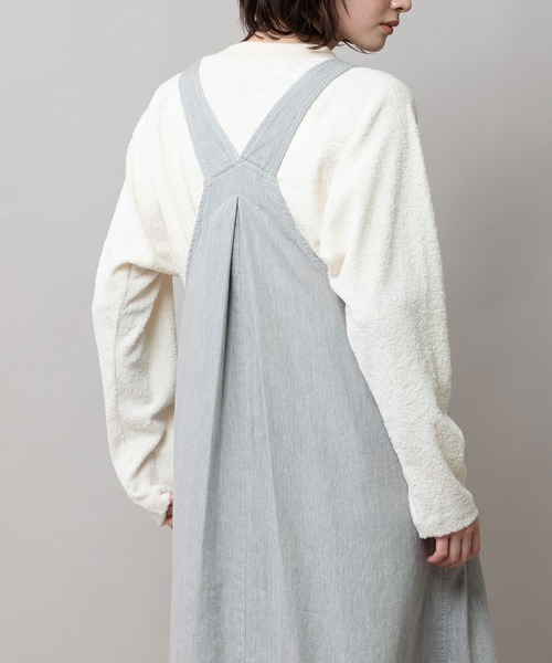 Munich（ミューニック）の「6ozスラブデニムジャンパースカート（ジャンパースカート・レディース・ライトグレー/インディゴブルー/ブラック・M/S）」の10枚目の写真