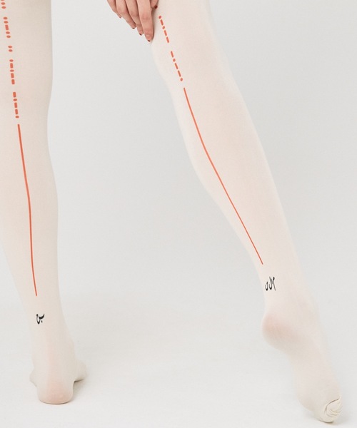 bedsidedrama(ベットサイドドラマ)の「Spiritual Dance Tights(タイツ/ストッキング・レディース・ブラック/ホワイト・1)」の3枚目の写真