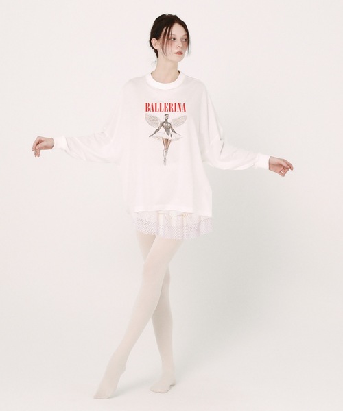 bedsidedrama(ベットサイドドラマ)の「Spiritual Dance Tights(タイツ/ストッキング・レディース・ブラック/ホワイト・1)」の7枚目の写真