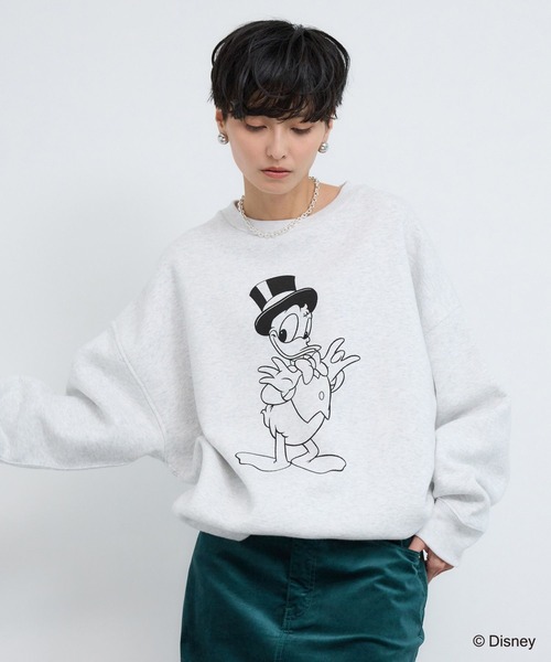 GOOD ROCK SPEED(グッドロックスピード)の「BARNYARDSTORM / GOOD ROCK SPEED別注 / Mickey / Donald / スウェット(スウェット・レディース・グレー系その他/グレー系その他2・FREE)」の5枚目の写真
