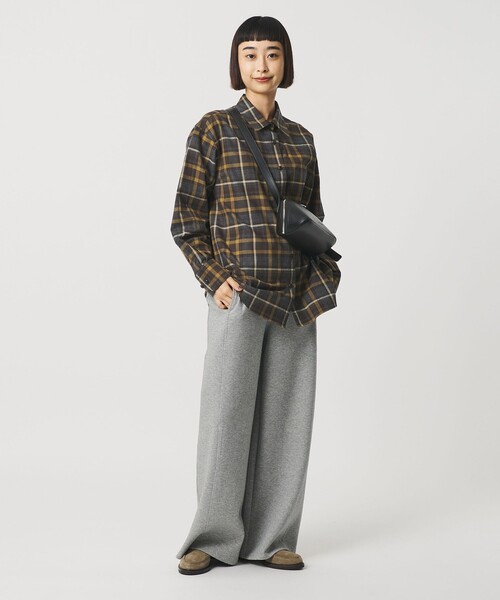 BEAUTY&YOUTH UNITED ARROWS（ビューティーアンドユースユナイテッドアローズ）の「コットンフランネル チェックシャツ（シャツ/ブラウス・レディース・オリーブ/ネイビー・S/M）」の5枚目の写真