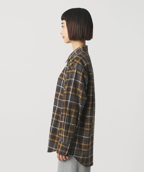 BEAUTY&YOUTH UNITED ARROWS（ビューティーアンドユースユナイテッドアローズ）の「コットンフランネル チェックシャツ（シャツ/ブラウス・レディース・オリーブ/ネイビー・S/M）」の11枚目の写真
