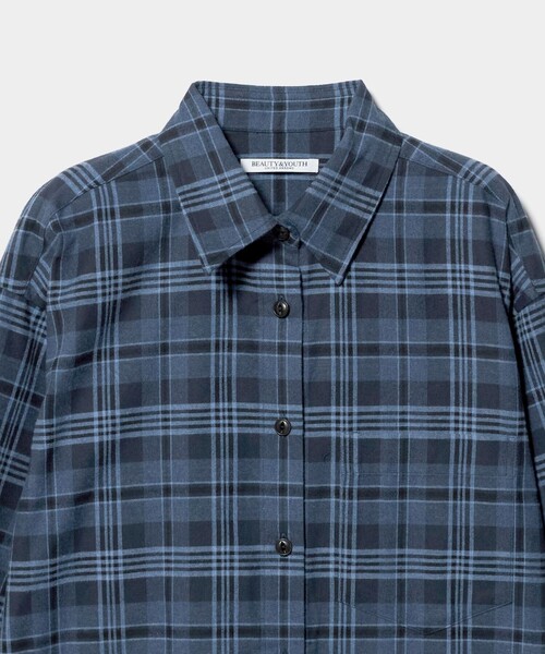 BEAUTY&YOUTH UNITED ARROWS（ビューティーアンドユースユナイテッドアローズ）の「コットンフランネル チェックシャツ（シャツ/ブラウス・レディース・オリーブ/ネイビー・S/M）」の15枚目の写真