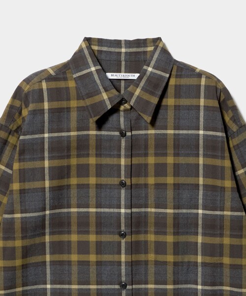 BEAUTY&YOUTH UNITED ARROWS（ビューティーアンドユースユナイテッドアローズ）の「コットンフランネル チェックシャツ（シャツ/ブラウス・レディース・オリーブ/ネイビー・S/M）」の21枚目の写真