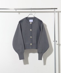 【NOGLE/ノグル】ヘビーニットバルーン金ボタンカーディガン