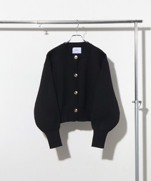 【NOGLE/ノグル】ヘビーニットバルーン金ボタンカーディガン