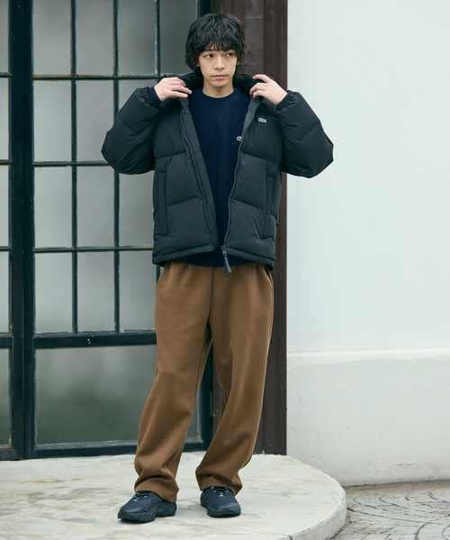 撥水 防風 テクニカルファブリック ボリュームダウンフーデッド