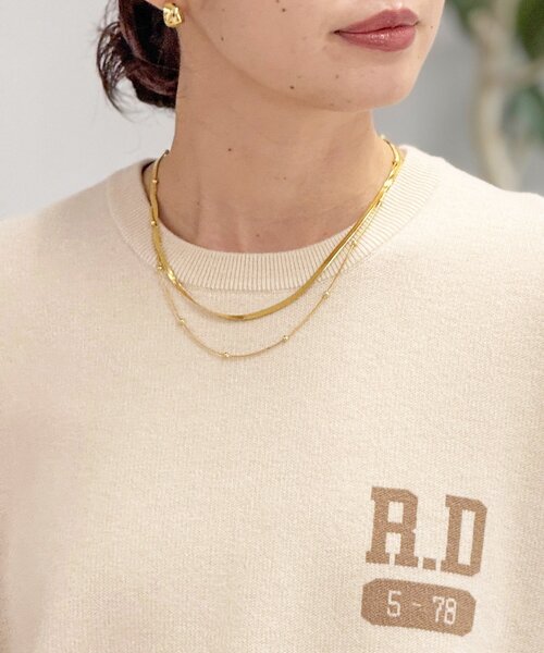RIVE DROITE（リヴドロワ）の「【R.good(アールドットグッド)】レイヤードショートネックレス（ネックレス・レディース・ゴールド/シルバー・FREE）」の6枚目の写真