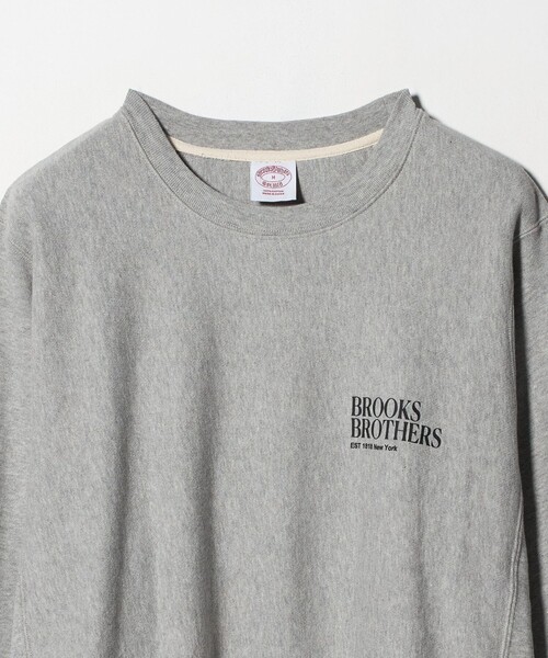 BROOKS BROTHERS（ブルックスブラザーズ）の「＜Brooks Brothers＞ロゴ クルーネック スウェットシャツ（スウェット・メンズ・グレー系/ブラック・S/M/L）」の11枚目の写真