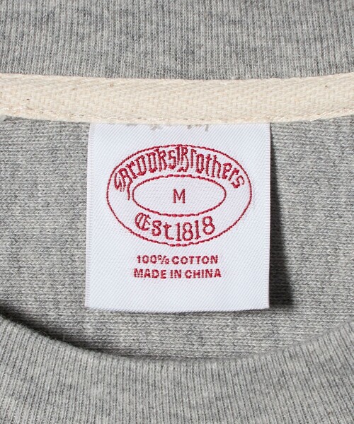 BROOKS BROTHERS（ブルックスブラザーズ）の「＜Brooks Brothers＞ロゴ クルーネック スウェットシャツ（スウェット・メンズ・グレー系/ブラック・S/M/L）」の21枚目の写真