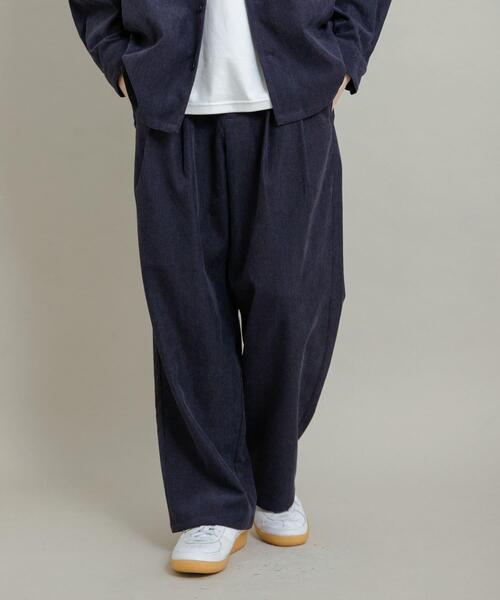 セール】ブロックコーデュロイワイドスラックス（その他パンツ