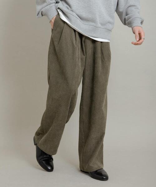 SENSE OF PLACE by URBAN RESEARCH(センスオブプレイスバイアーバンリサーチ)の「ブロックコーデュロイワイドスラックス(その他パンツ・メンズ・ネイビー/ブラウン/カーキ・LARGE/MEDIUM)」の22枚目の写真