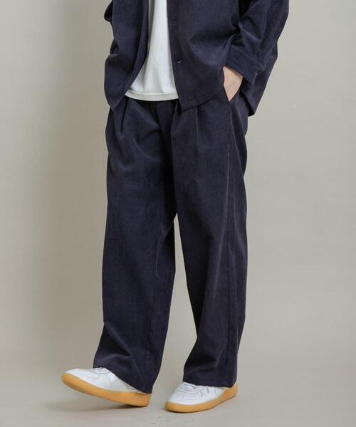 セール】ブロックコーデュロイワイドスラックス（その他パンツ