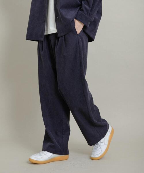 セール】ブロックコーデュロイワイドスラックス（その他パンツ