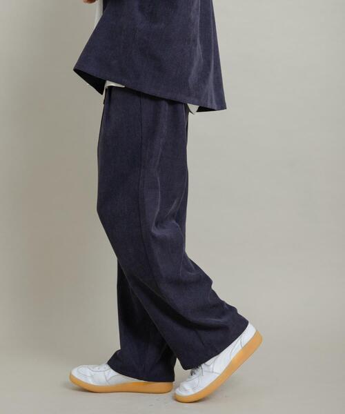 SENSE OF PLACE by URBAN RESEARCH(センスオブプレイスバイアーバンリサーチ)の「ブロックコーデュロイワイドスラックス(その他パンツ・メンズ・ネイビー/ブラウン/カーキ・LARGE/MEDIUM)」の7枚目の写真