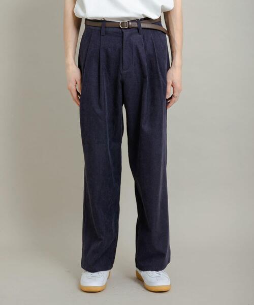 SENSE OF PLACE by URBAN RESEARCH(センスオブプレイスバイアーバンリサーチ)の「ブロックコーデュロイワイドスラックス(その他パンツ・メンズ・ネイビー/ブラウン/カーキ・LARGE/MEDIUM)」の12枚目の写真