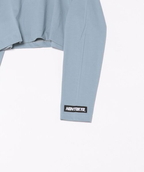 NON TOKYO(ノントーキョー)の「NON TOKYO/ノントーキョー/SHEER HIGH NECK L/S T-SHIRT(Tシャツ/カットソー・レディース・ブルー・1/2)」の3枚目の写真