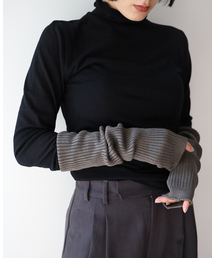 EMILY WEEK(エミリーウィーク)のシルク混リブアーム&レッグウォーマー(アームカバー)