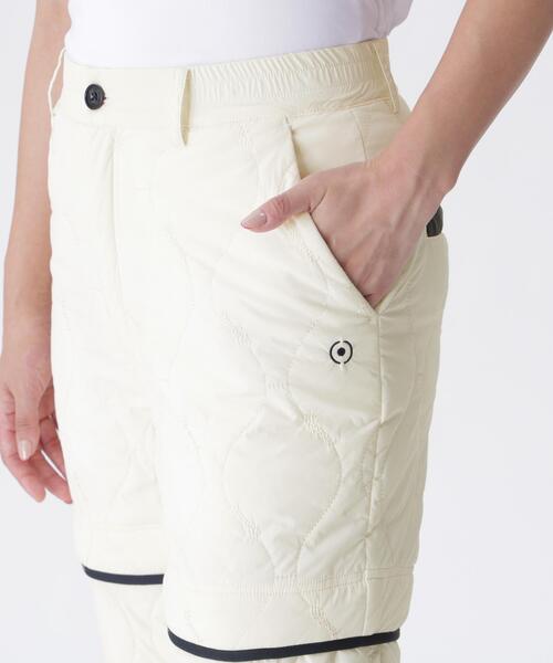 【ネイビー】全方向ストレッチキルティングタフタ2WAYパンツ <LADIES LINE> (LADIES) PING（ピン） パンツ 「PING APPAREL」全方向ストレッチキルティング