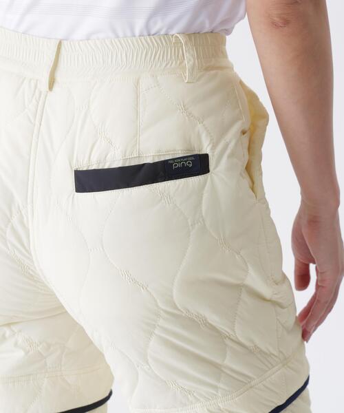 【イエロー】全方向ストレッチキルティングタフタ2WAYパンツ <LADIES LINE> (LADIES) イエロー】全方向ストレッチキルティングタフタ2WAYパンツ LADIES LINE