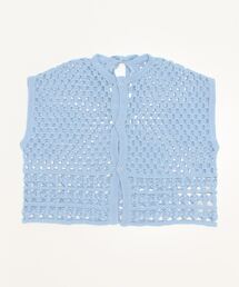 BEAMS BOY 水色 ニットベスト ブランド古着】BEAMS BOY｜ビームスボーイのベスト古着通販 - ZOZOUSED