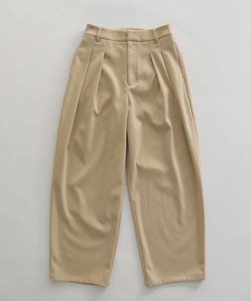 PUAL CE CIN（ピュアルセシン）の「【M/Lサイズ展開】ツータック起毛スラックスパンツ（スラックス・レディース・ベージュ/ブラウン/グレー・MEDIUM/LARGE）」の13枚目の写真