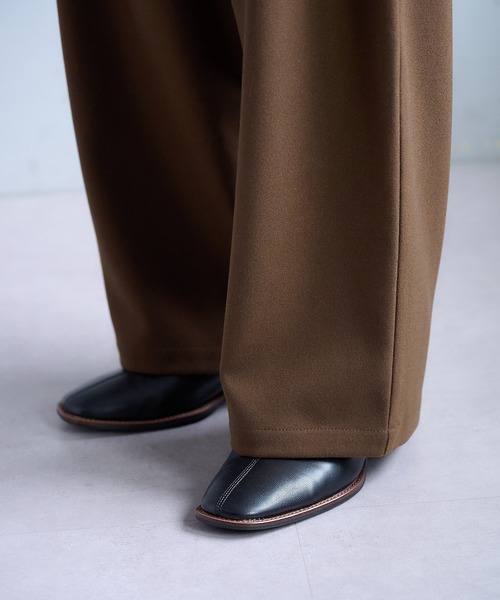 PUAL CE CIN（ピュアルセシン）の「【M/Lサイズ展開】ツータック起毛スラックスパンツ（スラックス・レディース・ベージュ/ブラウン/グレー・MEDIUM/LARGE）」の19枚目の写真